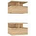 Comodini Pensili 2pz Rovere Sonoma 40x31x27cm Legno Multistrato - Foto miniatura 1