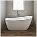 Vasca Da Bagno Freestanding Ovale Acrilico Bianco Lucido 3 Misure H 72 Cm *** Misure : L170xh72xp80 - Foto miniatura 4