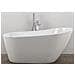 Vasca Da Bagno Freestanding Ovale Acrilico Bianco Lucido 3 Misure H 72 Cm *** Misure : L170xh72xp80 - Foto miniatura 1