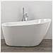 Vasca Da Bagno Freestanding Ovale Acrilico Bianco Lucido 3 Misure H 72 Cm *** Misure : L170xh72xp80 - Foto miniatura 3