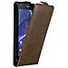 Custodia Compatibile Con Sony Xperia Z3 In Bruno Caffè - Coperchio Protettivo In Design Flip Con Chiusura Magnetica - Foto miniatura 1