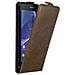 Custodia Compatibile Con Sony Xperia Z3 In Bruno Caffè - Coperchio Protettivo In Design Flip Con Chiusura Magnetica - Foto miniatura 4
