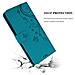 Custodia Compatibile Con Samsung Galaxy S10 5g In Blu Fiore - Coperchio Protettivo In Design Floreale Con Chiusura Magnetica, Funzione Stand E Slot Per Carte - Foto miniatura 2