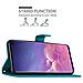 Custodia Compatibile Con Samsung Galaxy S10 5g In Blu Fiore - Coperchio Protettivo In Design Floreale Con Chiusura Magnetica, Funzione Stand E Slot Per Carte - Foto miniatura 3