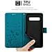 Custodia Compatibile Con Samsung Galaxy S10 5g In Blu Fiore - Coperchio Protettivo In Design Floreale Con Chiusura Magnetica, Funzione Stand E Slot Per Carte - Foto miniatura 8