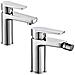 Coppia Di Miscelatore Rubinetto Bidet E Miscelatore Lavabo Linea Asia Cromata - Foto miniatura 1