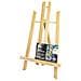 Piccola Scrivania Cavalletto In Legno Di Faggio - Medio - Compatto Cavalletto - Ideale Cavalletto In Legno Per La Presentazione Del Canvas And Frames Fino A 40 Cm - Ideale Per Eventi Mostre E Convegni - Foto miniatura 1
