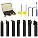 Set di Utensili Indicizzabili per Tornitura 12 pz 16x16mm 100mm - Foto miniatura 4