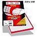 Kohinoor Etichette Adesive Markin 210x148.5mm 2 Etichette Per Foglio 100 Fogli X210c509 - Foto miniatura 1