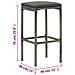 Set da Bar da Giardino 5 pz con Cuscini in Polyrattan Grigio - Foto miniatura 3