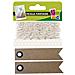 Spago Bianco-argento - 10 M + 20 Etichette Kraft Con Gagliardetto - Foto miniatura 1