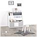 Libreria Per Bambini Con Cassetto E Scomparti, 62,5 X 30 X 70 Cm, Bianco-grigio - Foto miniatura 4