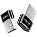 2x Cable Adattatore Usb C Femmina A Usb Maschio, convertitore Cavo Caricatore Usb C A Usb A, Usb C To Usb A Per Iphone 11 12 Pro Max X, airpods Ipad Air, samsung Galaxy Note S20 Plus Ultra A90 (x2)  - Foto miniatura 1