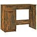 Scrivania Rovere Fumo 100x50x75 Cm In Legno Multistrato - Foto miniatura 1