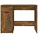 Scrivania Rovere Fumo 100x50x75 Cm In Legno Multistrato - Foto miniatura 5