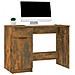 Scrivania Rovere Fumo 100x50x75 Cm In Legno Multistrato - Foto miniatura 8