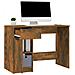 Scrivania Rovere Fumo 100x50x75 Cm In Legno Multistrato - Foto miniatura 9