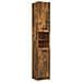 Armadietto Bagno Rovere Fumo 32x34x188,5cm In Legno Multistrato - Foto miniatura 2