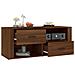 Mobile Tv Rovere Marrone 100x35x40 Cm In Legno Multistrato - Foto miniatura 5