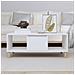 Tavolino Da Salotto Bianco 90x50x36,5 Cm In Legno Multistrato - Foto miniatura 3