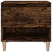 Comodino Rovere Fumo 50x46x50 Cm In Legno Multistrato - Foto miniatura 6