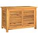 Contenitore Giardino Con Borsa 90x50x58cm Legno Massello Teak - Foto miniatura 2