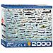 Puzzle Eurographics Evoluzione Dellaereo Militare (2000 Pezzi) (8220-0578) - Foto miniatura 1