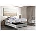 Letto Matrimoniale Francesca, Letto Contenitore Con Rivestimento In Ecopelle, 100% Made In Italy, Apertura Frontale, Adatto Per Materasso Cm 140x190, Bianco - Foto miniatura 1