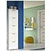 Scarpiera Dafne, Mobile Multiuso Da Ingresso A 5 Ante, Armadio Moderno Portascarpe A Ripiani, 100% Made In Italy, 50x18h178 Cm, Bianco - Foto miniatura 1