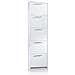 Scarpiera Dafne, Mobile Multiuso Da Ingresso A 5 Ante, Armadio Moderno Portascarpe A Ripiani, 100% Made In Italy, 50x18h178 Cm, Bianco - Foto miniatura 2