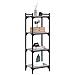 Libreria 4 Ripiani Grigio Sonoma 40x30x120cm Legno Multistrato - Foto miniatura 3
