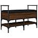Panca Porta Scarpe Rovere Marrone 85,5x42x57,5 Cm - Foto miniatura 2