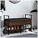 Panca Porta Scarpe Rovere Marrone 85,5x42x57,5 Cm - Foto miniatura 3