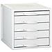 Classificatore Modulare Archisystem 5 Cassetti 35,6 X 31,6 X 20,3 Cm Grigio Plastica - Foto miniatura 1