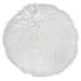 Pouf Lambskin - Bianco - Poliestere - 35x35x6,5 Cm - Foto miniatura 1