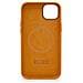 Cover Per Iphone 14 Plus Magsafe In Silicone Antimicrobica, Arancione - Foto miniatura 2