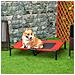 Lettino per Cani Grandi Rialzato con Tessuto a Rete, Peso Massimo 30kg, 91.5x76.2x18 cm, Rosso - Foto miniatura 2