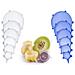 Set Da 6 Coperchi In Silicone Estensibili Di Diverse Dimensioni Microonde Frigo - Foto miniatura 3