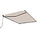 Tenda Retrattile Manuale 4x3m - - Vecchio - Idrorepellente - Superficie Coperta 12m² - Beige - Tessuto Premium 320m² - Anti-uv - Foto miniatura 4