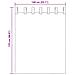 Tende In Voile Con Passanti 2 Pz Grigio Chiaro 140x175 Cm - Foto miniatura 6