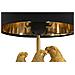 Lampada Da Tavolo Pappagallo 2 - Nero - Metallo - 20x20x39 Cm - Foto miniatura 2