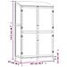 Capanno Giardino Antracite 102x52x174,5 Cm Legno Massello Abete - Foto miniatura 7