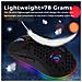 Mouse Da Gioco Rgb Con Design A Nido D'ape E Dpi Personalizzabile - Foto miniatura 3
