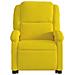 Poltrona Alzapersona Massaggiante Reclinabile Gialla in Velluto - Foto miniatura 9