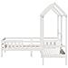 Giroletto con Panca e Tetto Bianco 80x200cm Legno Massello Pino - Foto miniatura 8