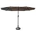 Ombrello Doppio 2x4m Linai Taupe - Foto miniatura 1