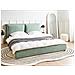 Letto Ad Acqua Velluto Bajonna 180 X 200 Cm Verde Menta - Foto miniatura 1
