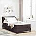 Letto box spring con materasso Marrone scuro 90 x 190 cm - Foto miniatura 2