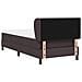 Letto box spring con materasso Marrone scuro 90 x 190 cm - Foto miniatura 8