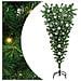 Albero di Natale artificiale preilluminato capovolto con set di palline - Foto miniatura 1